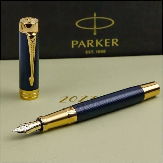 Parker Duofold Prestij Chevron Dolma Kalem Mavi