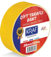 Kraf Çift Taraflı Bant 38mmX25m